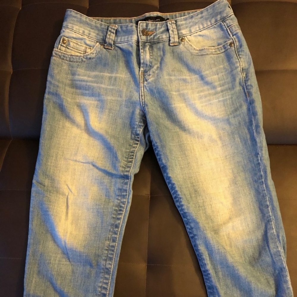 👖HOST PICK👖Calvin Klein Denim light blue JEANS w/cuff size